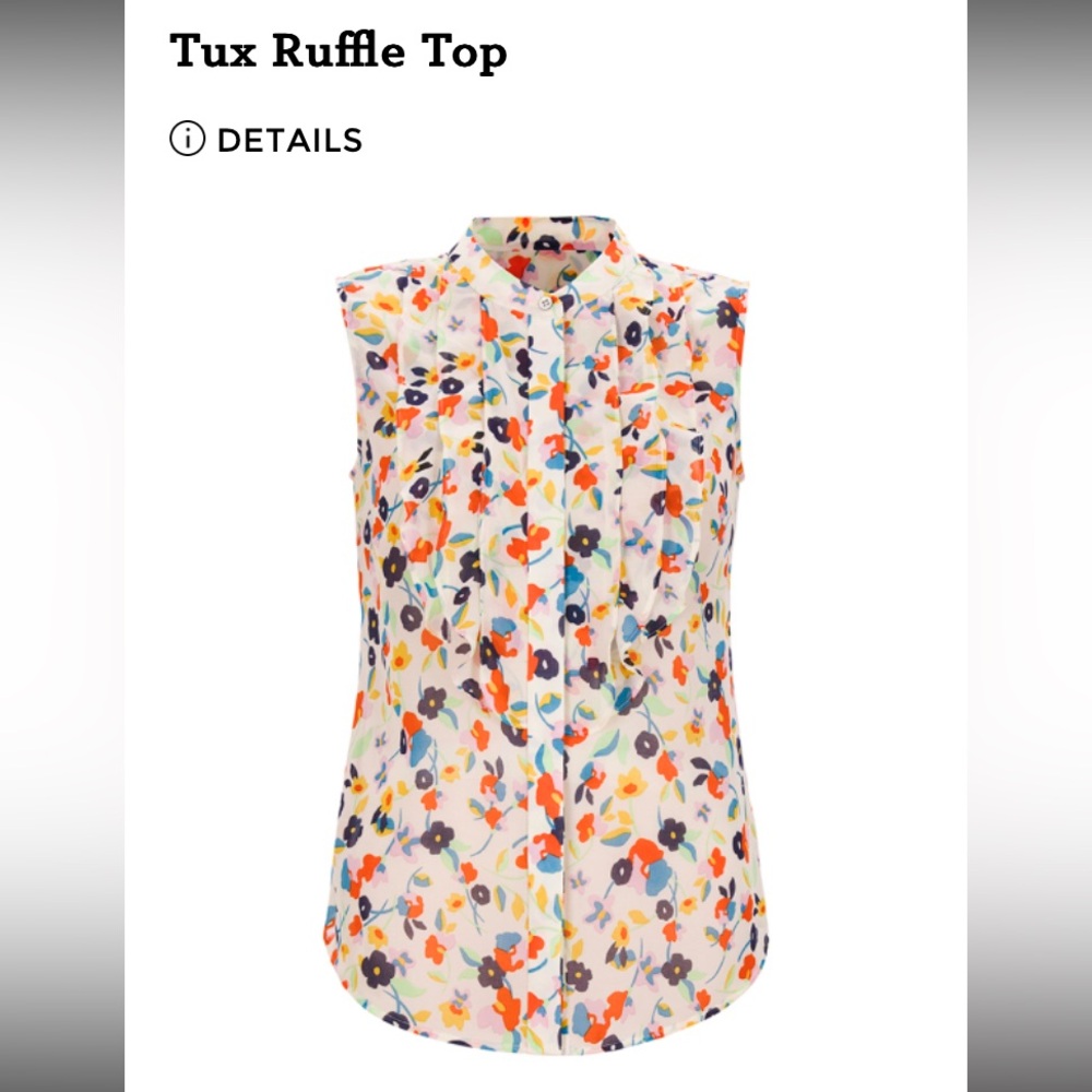 EUC CAbi Tux Ruffle top size XL